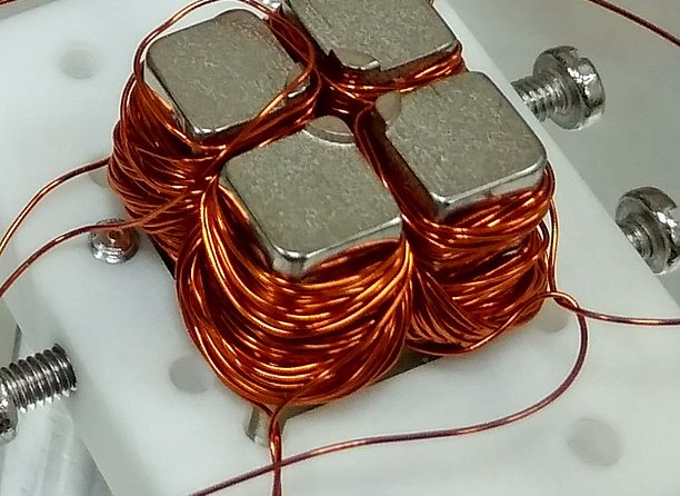 Laboraufbau eines elektrisch verstimmbaren Permanentmagneten