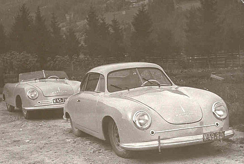 Der Porsche Sportwagen 356: Er gilt als Vorgängermodell des Ur-Porsche 911.  Bild entnommen aus www.Komenda-porsche-designer.at